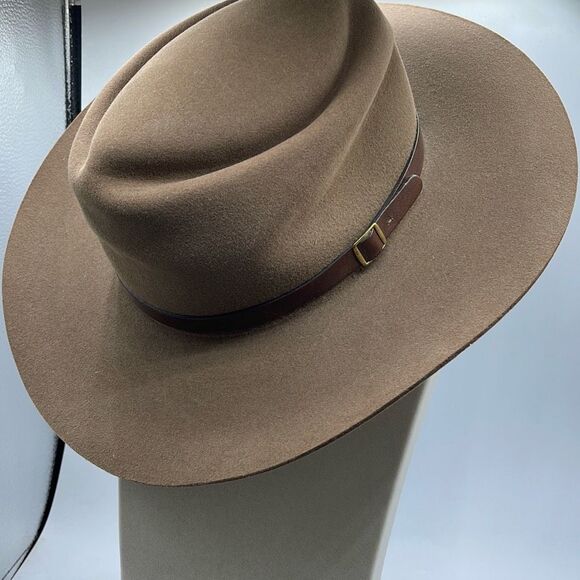 Boot Country Genuine Fur Felt custom made  cowboy ranch hat size 67/8 -50 - Picture 3 of 10